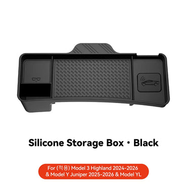 for Tesla Model Y Juniper Model 3 Highland Rear Screen Storage Box Organizer Dashboard Bracket Tissue Box Tray Accessories