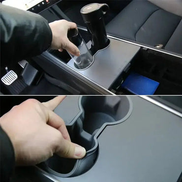 Tesla Model 3 Cup Holder Interior Organiser — Detail View Australia