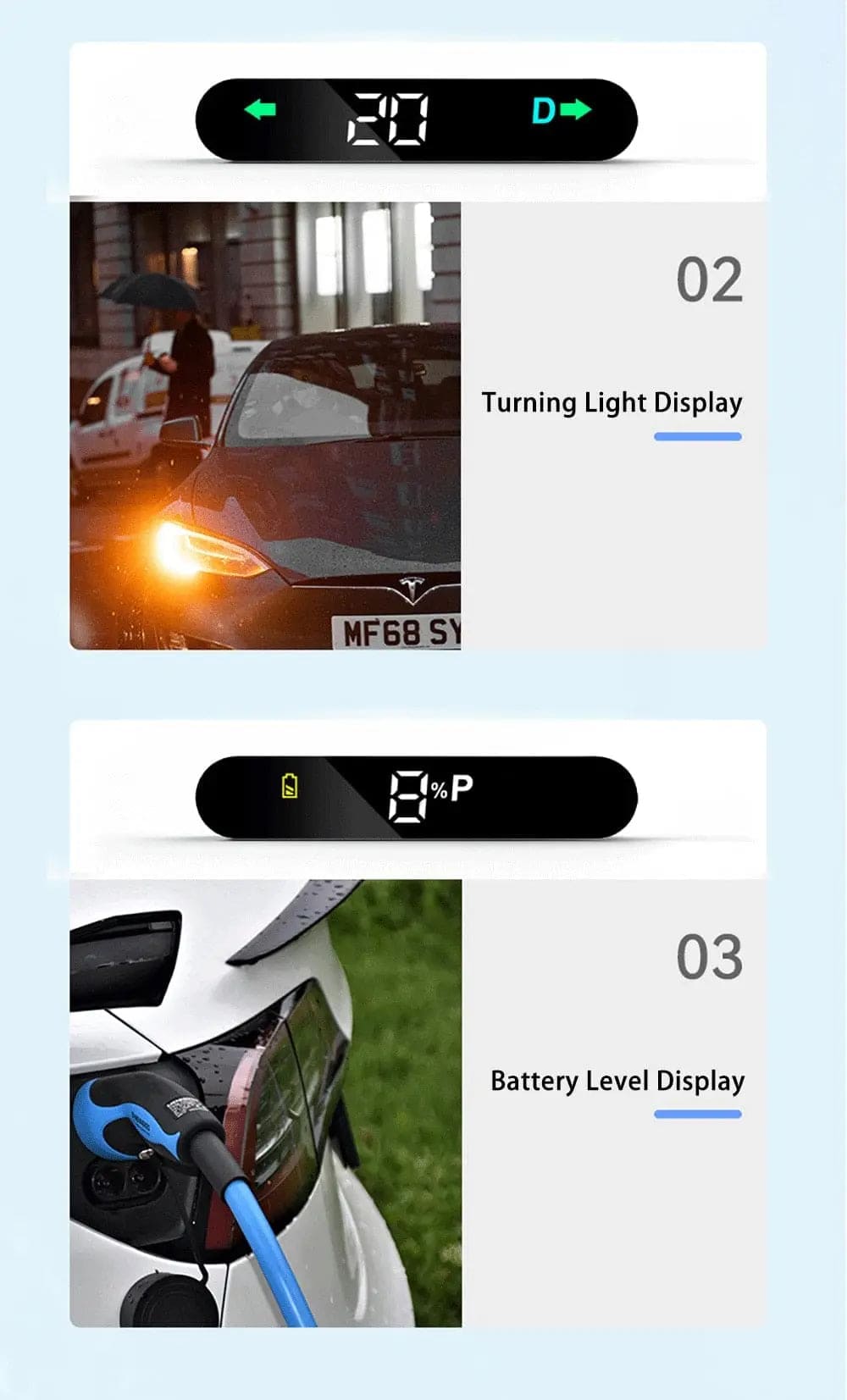 Tesla Model 3 2023 HUD Cluster Dash Speedometer - Tes Accessories