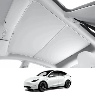 Tesla Model Y Panoramic Roof Sunshade UV Block — Detail View Australia