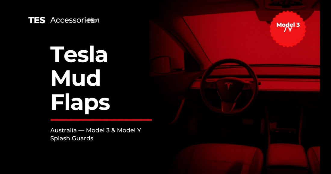 Tesla Mud Flaps Australia — Model 3 and Model Y splash guards