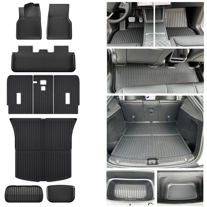 for Tesla Model Y Juniper 2025 2026 Floor Mats TPE Front Rear Cargo Liner Backrest Pads Trunk Mats for Tesla Accessories