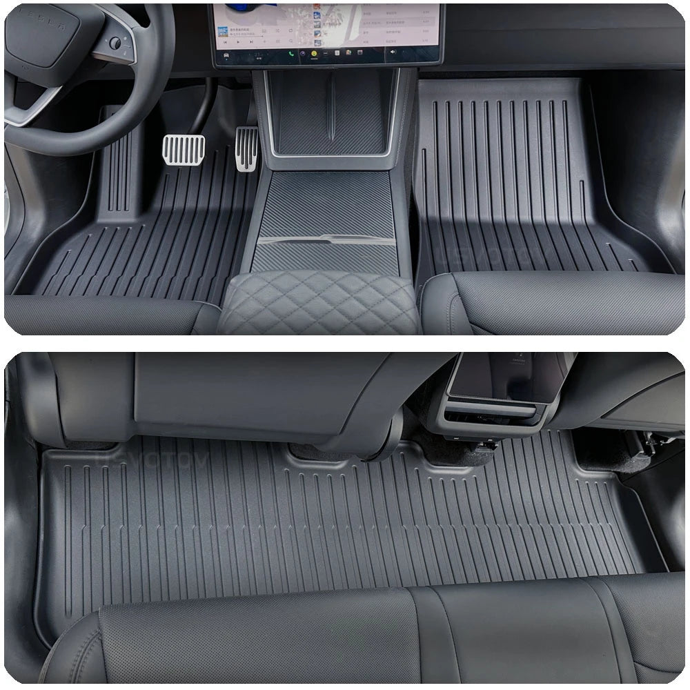 for Tesla Model Y Juniper 2025 2026 Floor Mats TPE Front Rear Cargo Liner Backrest Pads Trunk Mats for Tesla Accessories