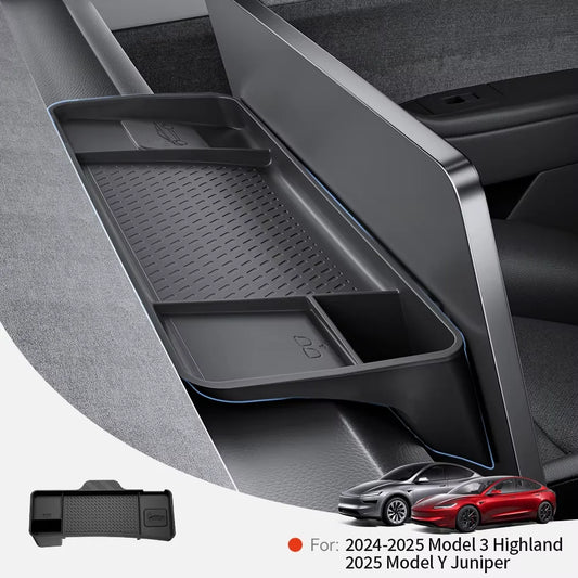 for Tesla Model Y Juniper Model 3 Highland Rear Screen Storage Box Organizer Dashboard Bracket Tissue Box Tray Accessories
