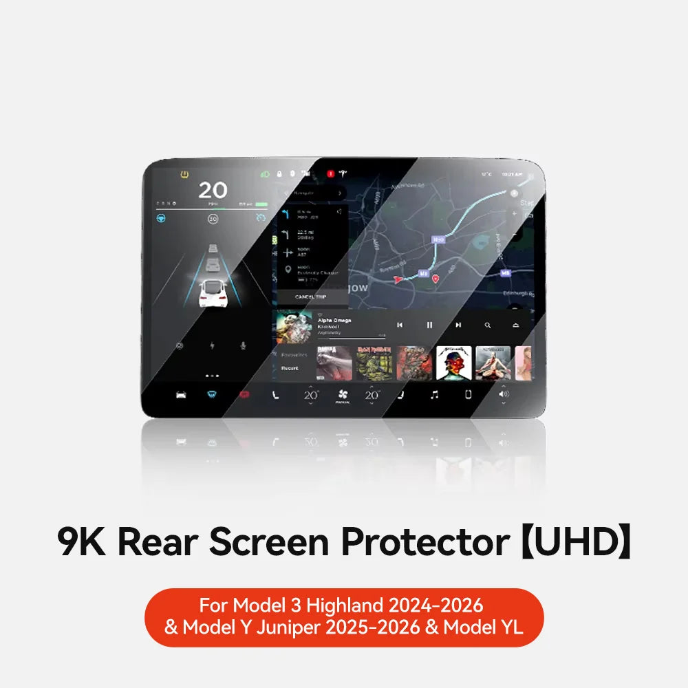 for Tesla Model 3/Y/YL Highland 2025 2026 Tempered Glass Film Protector Matte Glare HD Center Control Touch Screen Protector