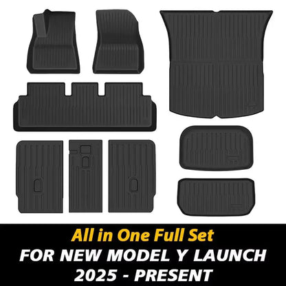 All - Weather TPE Floor Mats & Cargo Liner for 2025+ Tesla Model Y - Tes Accessories