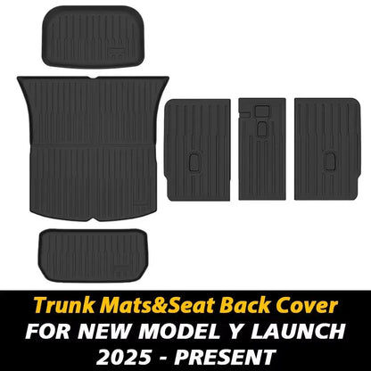 All - Weather TPE Floor Mats & Cargo Liner for 2025+ Tesla Model Y - Tes Accessories