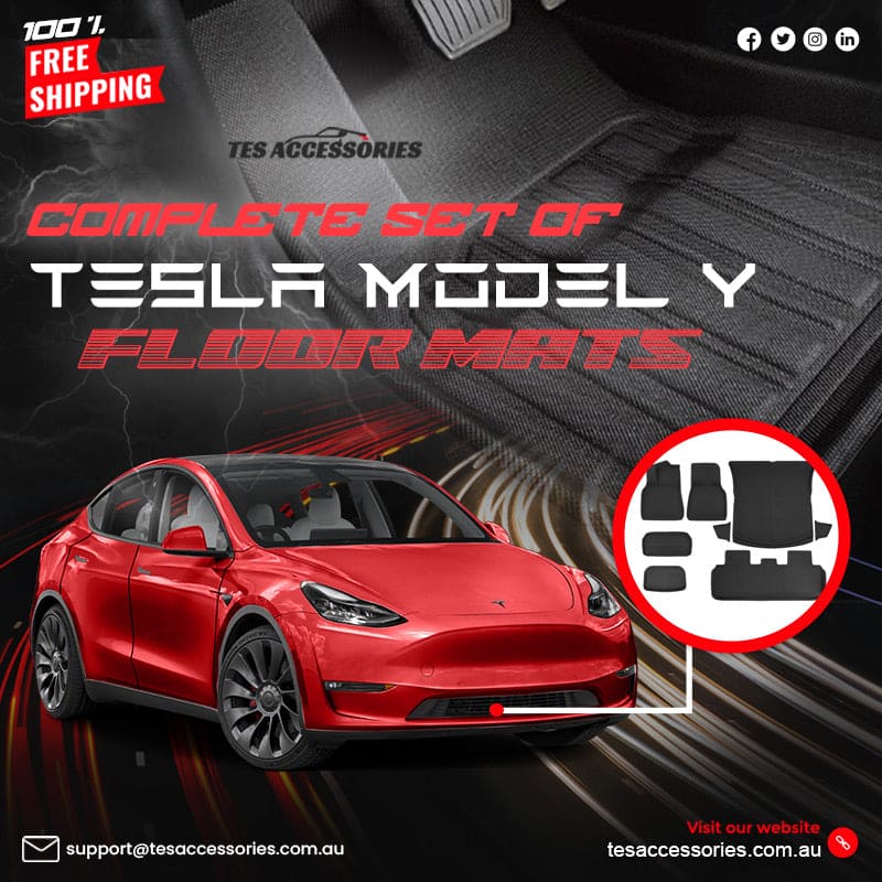 High Quality Tesla Model Y Floor Mats - Tes Accessories