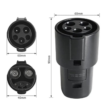Electric Car Charging Connector SAE J1772 Type 1 to Tesla Convertor EVSE EV Charger Adapter for Tesla Model X/Y/3/S
