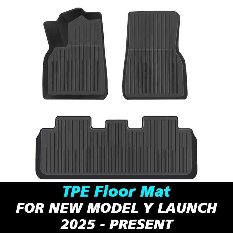 All - Weather TPE Floor Mats & Cargo Liner for 2025+ Tesla Model Y - Tes Accessories