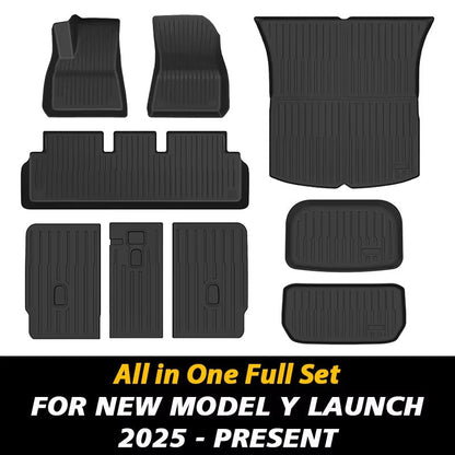 All - Weather TPE Floor Mats & Cargo Liner for 2025+ Tesla Model Y - Tes Accessories