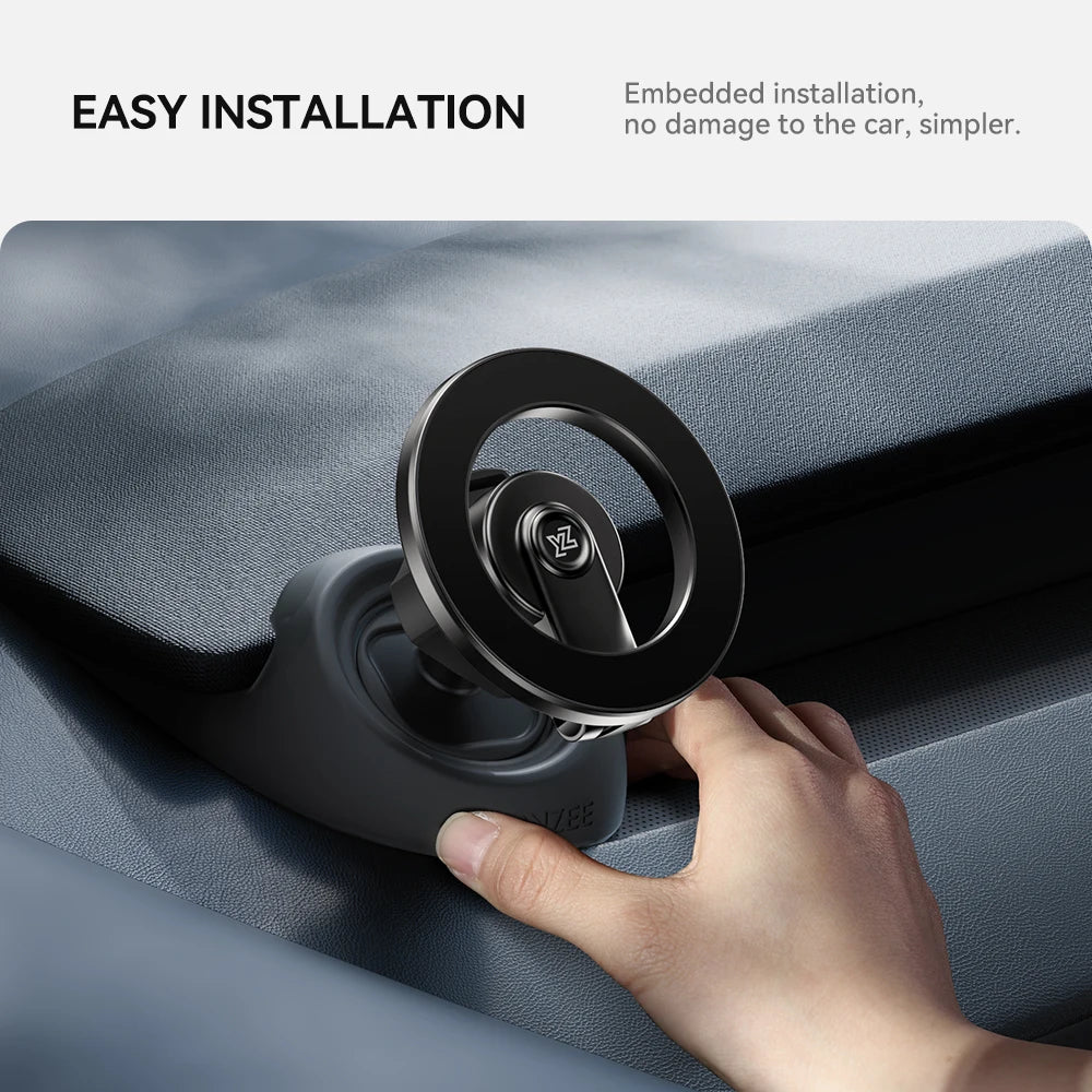for New Tesla Model 3 Y Juniper Highland 2025 Strong Magnetic Phone Holder 360 Degree Rotation Metal Car Mount for All Phones
