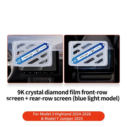 for Tesla Model 3/Y/YL Highland 2025 2026 Tempered Glass Film Protector Matte Glare HD Center Control Touch Screen Protector