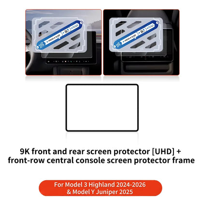 for Tesla Model 3/Y/YL Highland 2025 2026 Tempered Glass Film Protector Matte Glare HD Center Control Touch Screen Protector