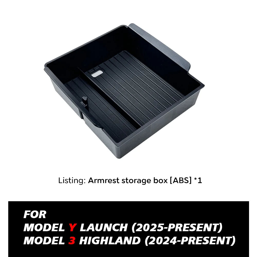 Elevate Your Tesla Model Y with Our Stylish Console & Armrest Storage Box - 2025 Juniper Edition - Tes Accessories