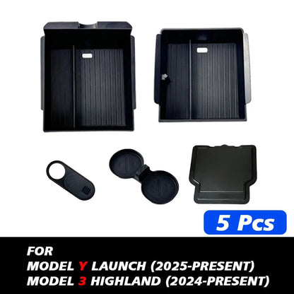 Elevate Your Tesla Model Y with Our Stylish Console & Armrest Storage Box - 2025 Juniper Edition - Tes Accessories