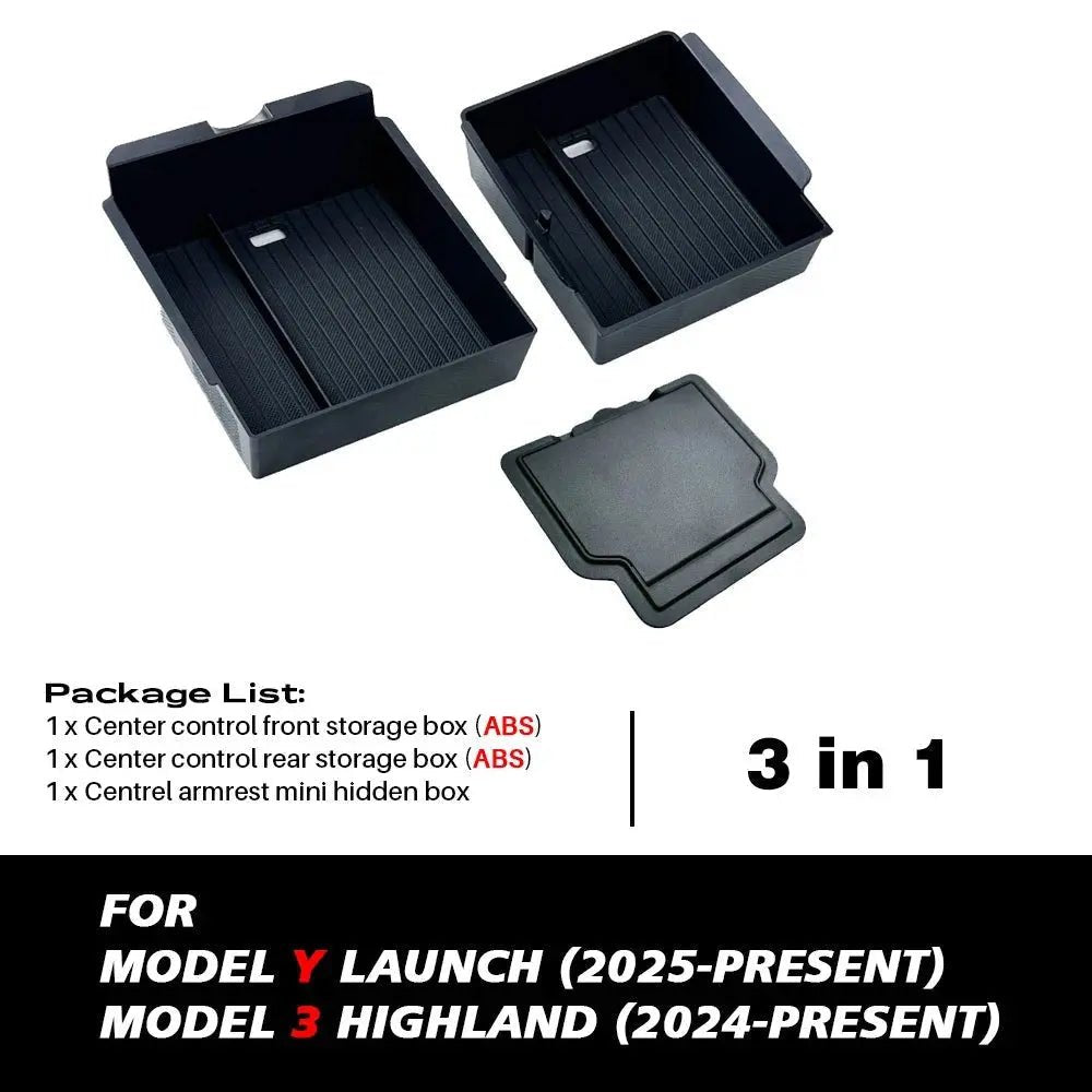 Tesla Model Y Console Armrest Storage Box 2025 Juniper — Aus Stock Melbourne