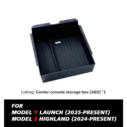 Tesla Model Y Console Armrest Storage Box 2025 Juniper — Package Contents