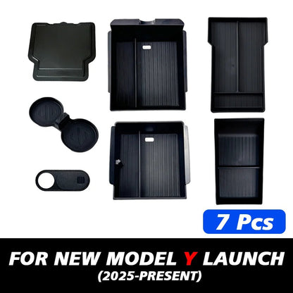 Elevate Your Tesla Model Y with Our Stylish Console & Armrest Storage Box - 2025 Juniper Edition - Tes Accessories