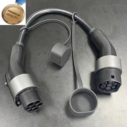 EV Charger Extension Cable 22kW Type 2 32A — Detail View Australia