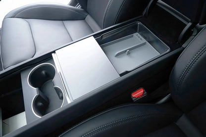 Highland Model 3 ABS Silicone PC Storage Box Car Armrest Box Suitable for Tesla New Model 3 Highland Car Interior Storage Box - Tes Accessories