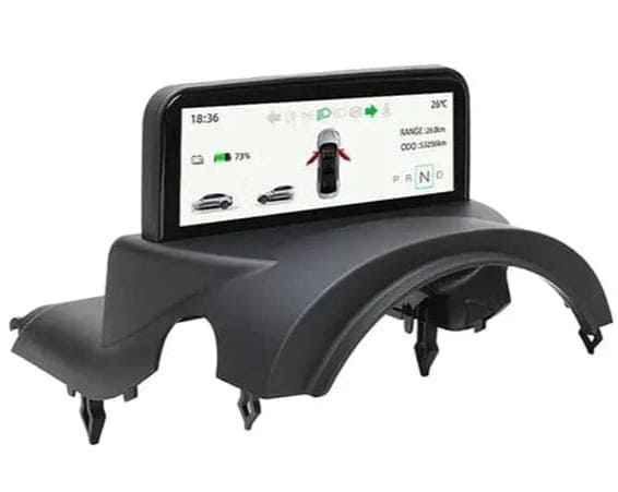 Tesla Model 3 4.6" HUD Instrument Cluster OBD2 Driver Display — Close-Up Detail