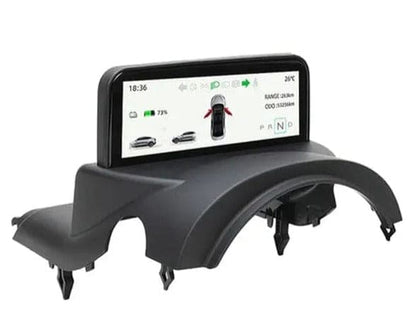 Tesla Model 3 4.6" HUD Instrument Cluster OBD2 Driver Display — Side Profile View