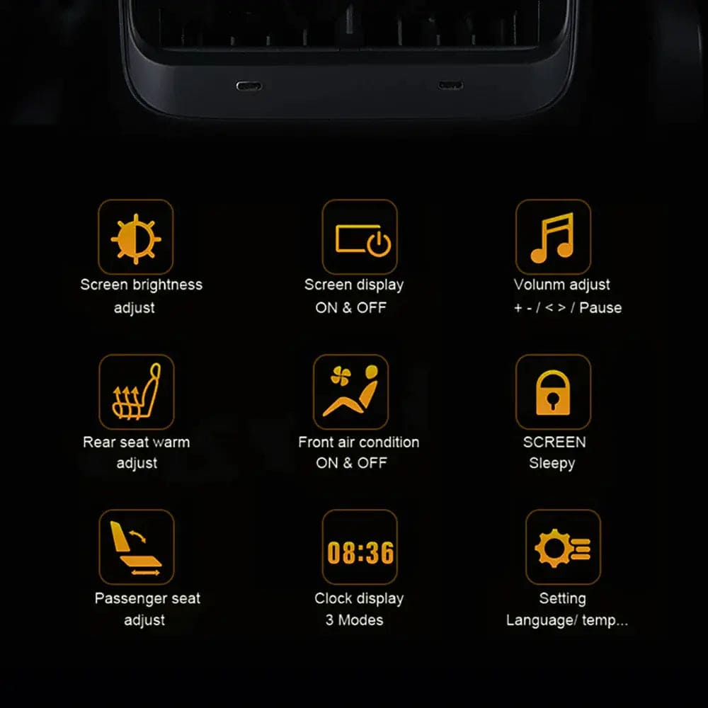 Model Y 2024 Rear Display Panel - Tes Accessories