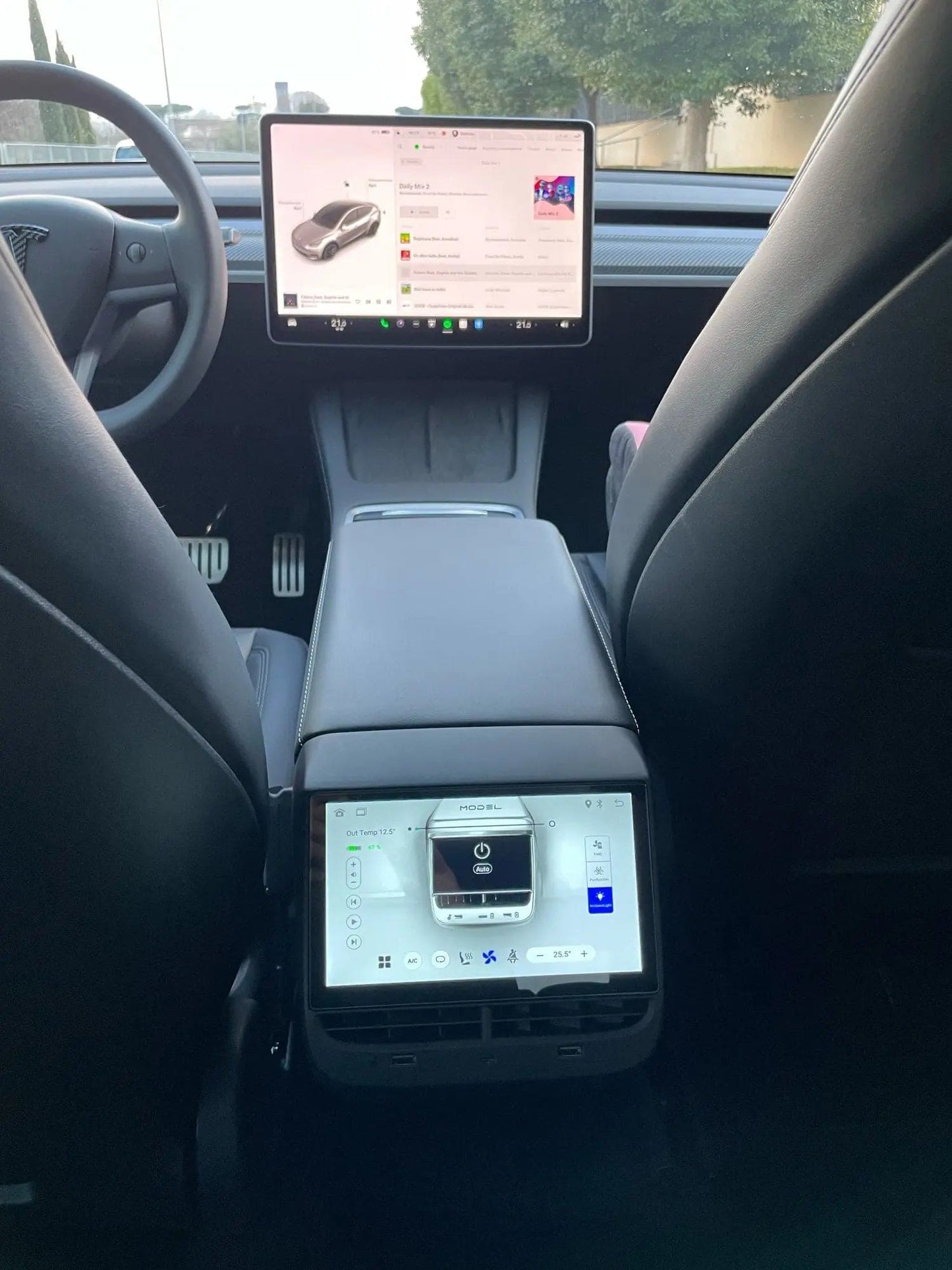 Model Y 7.2 Inch Screen Rear Display Panel - Tes Accessories