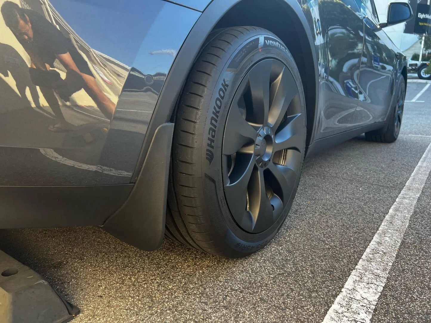 Model Y Carbon Fiber Splash Guard — Perfect Fit Tesla