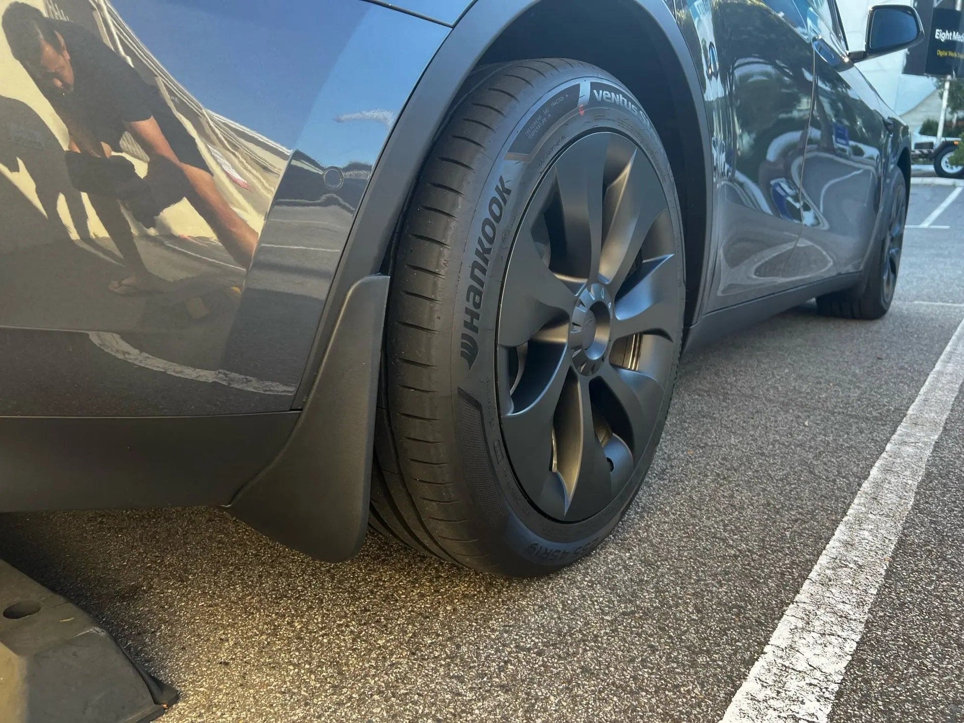 Model Y Carbon Fiber Splash Guard — Perfect Fit Tesla