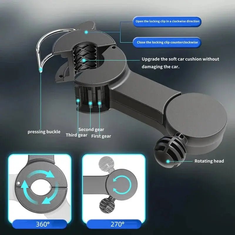 Portable USB Car Fan 360 Degree Dual Heads — Perfect Fit Tesla