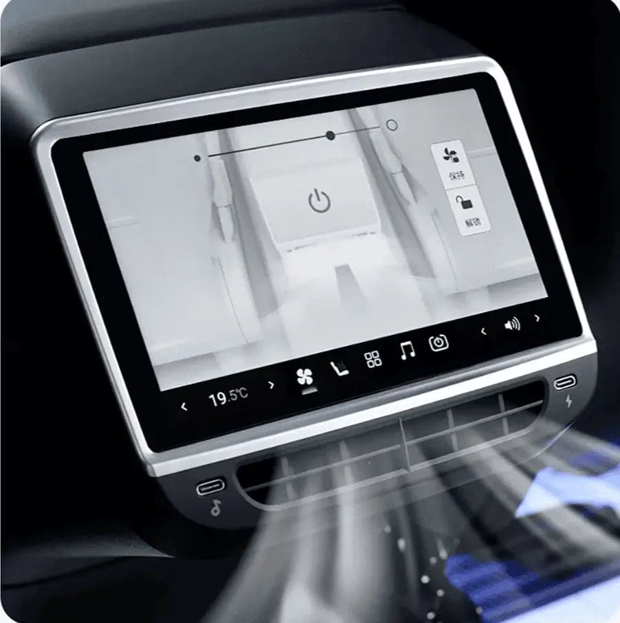 Tesla Model Y 7.1 Inch Rear Display Screen — Detail View Australia