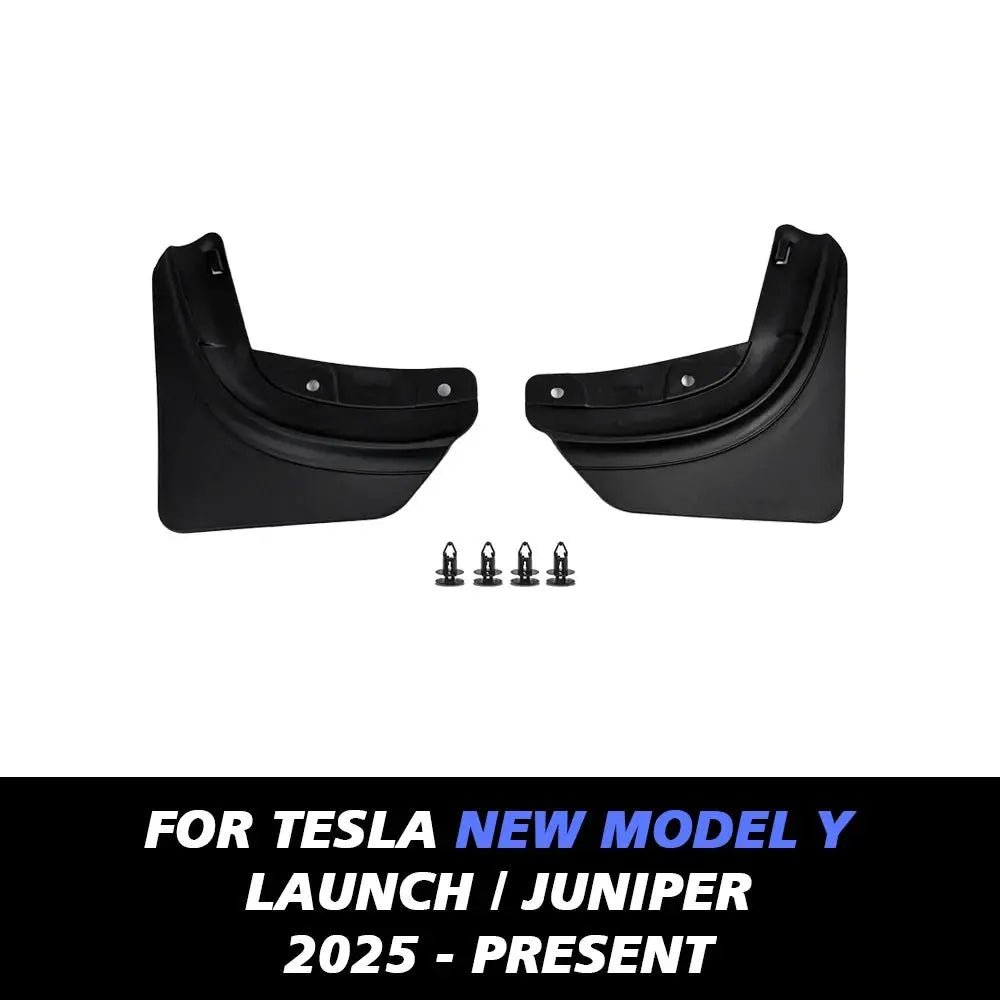 Premium Mud Flaps for Tesla Model Y 2025 — Installation View