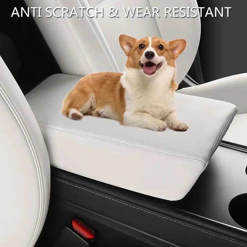 Tesla Model 3 Armrest Protector Highland — Detail View Australia