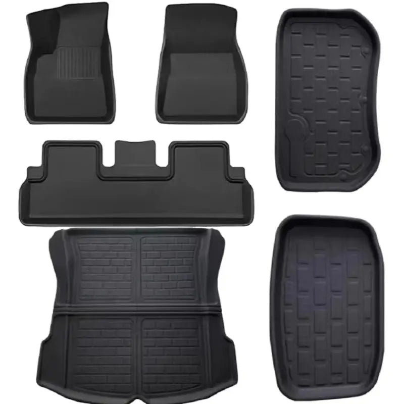 Tesla Model 3 Highland Floor Mat Set - 6pcs, Heavy Duty Protection - Tes Accessories