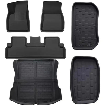 Tesla Model 3 Highland Floor Mat Set - 6pcs, Heavy Duty Protection - Tes Accessories