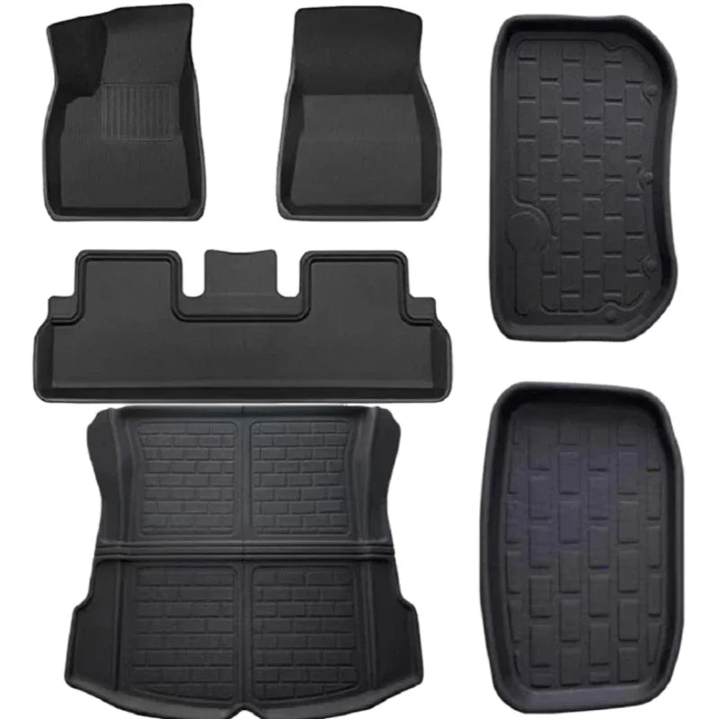 Tesla Model 3 Highland Floor Mats 8-Piece TPE Set 2024-2026 — Detail View Australia