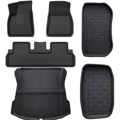 Tesla Model 3 Highland Floor Mats 8-Piece TPE Set 2024-2026 — Detail View Australia