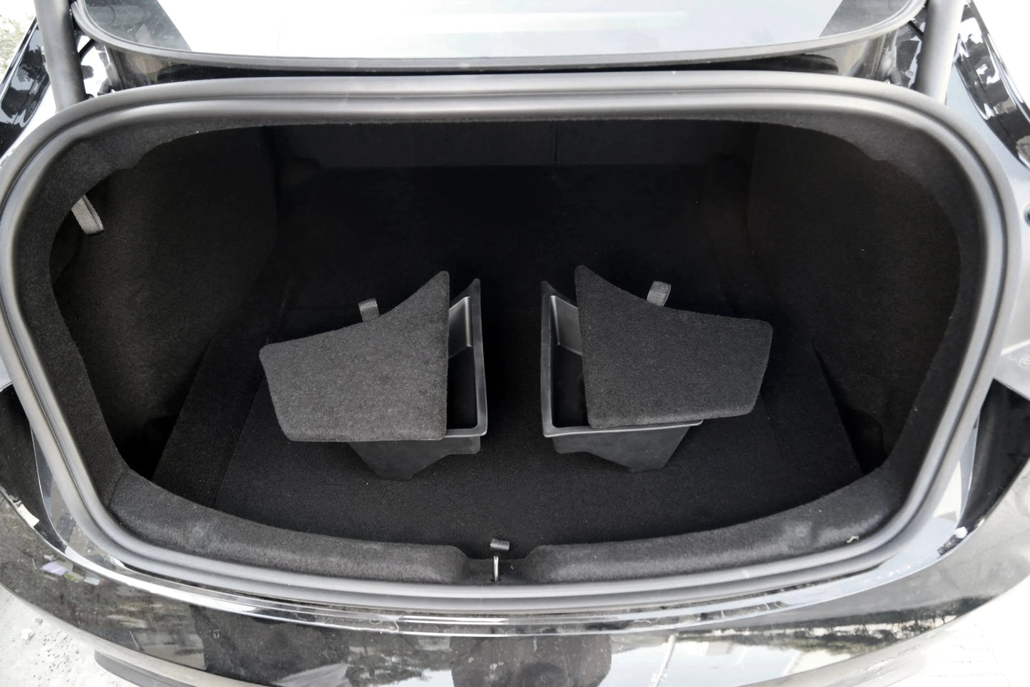 Tesla Model 3 Highland Trunk Side Storage Organizer TPE — Side Profile View