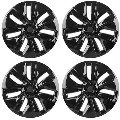 Tesla Model Y 19 Inch Hubcaps Gemini Wheel Covers — Installation View