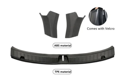 Tesla Model Y 2024 - 2025 TPE Rubber Protector and Trunk Sill Plate Cover - Tes Accessories