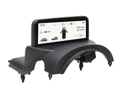Tesla Model Y 4.6 HUD Instrument Cluster OBD2 Driver Display — Side Profile View