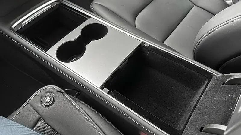 Tesla Model Y Rear Console Storage Organizer Flocking — Premium Quality Australia