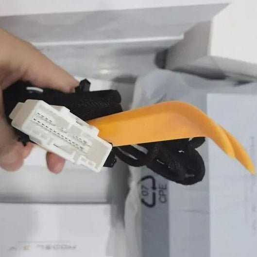 Tesla Model Y 7.2-Inch Rear Display Panel Android Screen — Close-Up Detail