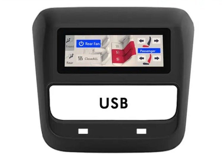 Tesla Model Y Headrest Display 10.1 Inch Rear Seat Screen — Side Profile View