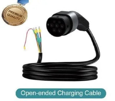 Type 2 Open-ended EV Charging Cable 22kW 32A — Detail View Australia
