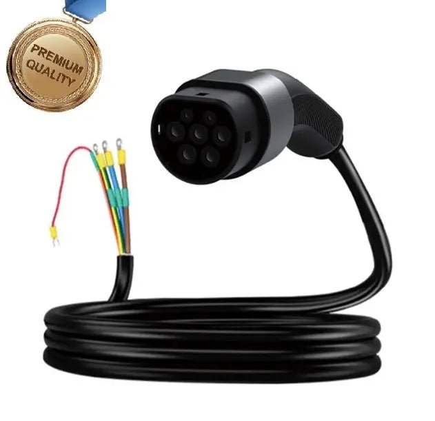 Type 2 Open - ended EV Charging Cable | 5 Meters | 22 KW | 32A | Premium Quality - Tes Accessories