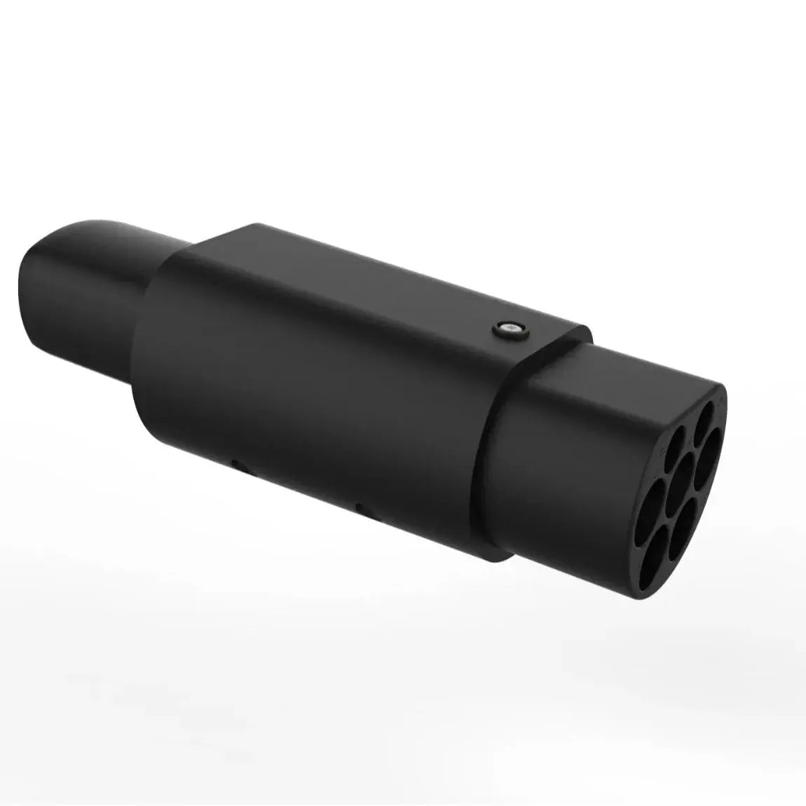 Type 2 to Tesla Adapter Public AC Station — Side Profile View
