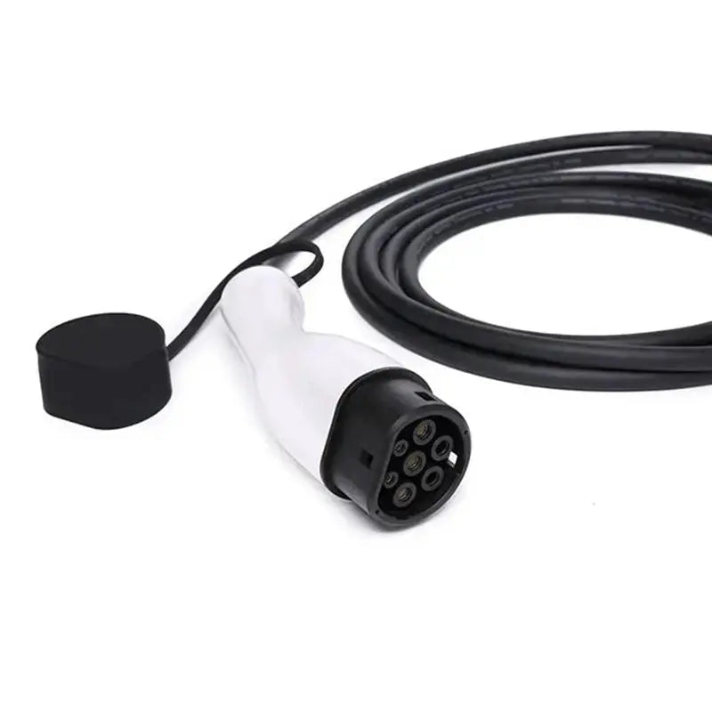 Type 2 to Type 2 Charging Cable 5m 22kW 32A — Close-Up Detail